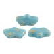 Les perles par Puca® Delos beads Opaque aqua splash 63020/94401